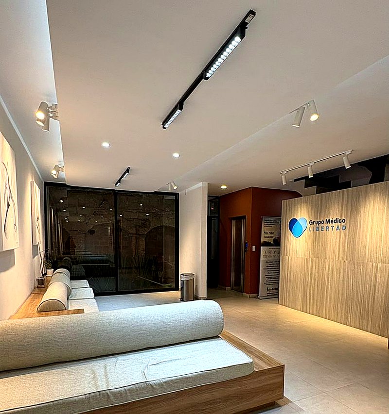 Sala de espera en Grupo Médico Libertad, Apizaco